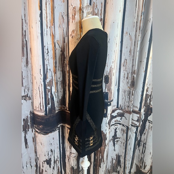 Marciano Black Dress with Gold Detailing - Picture 4 of 8